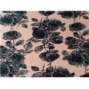 Tissu Jersey Viscose / Polyester / Elasthanne Mercerisé Imprimés Fleurs