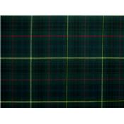 Tissu Lainage TARTAN Vert Sapin / Marine