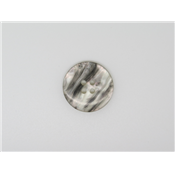 Bouton Rond Effet Marbré Gris 22 mm