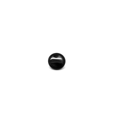 Bouton Rond Noir Brillant 10 mm