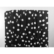 Tissu Crepe EVA Grandiose Noir & Blanc Dots