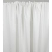 Tissu Popeline 100 % Coton Jacquard Gouttes Blanc
