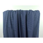 Tissu Popeline Fleurettes Marine