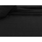 Tissu Satin Microfibre Plissé Noir