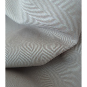 Tissu Sergé 100 % Coton Chevron Noisette / Ecru
