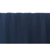 Tissu Crepe Georgette Plissé Placé Marine