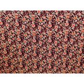 Coupon Crepe Viscose Fleurs Retro 50 cm x 150 cm