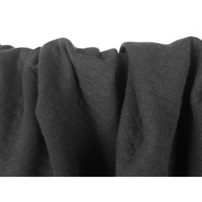 Tissu Maille Matelassé Losange Noir