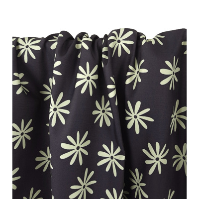 Tissu Popeline 100 % Coton Marguerites