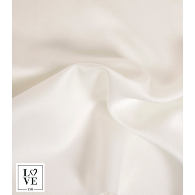 Tissu Satin Léger Viscose & Soie Ecru