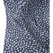 Tissu Twill de Viscose Abstract Flower Bleu Ardoise