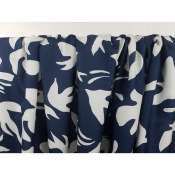 Tissu Voile de Coton & Soie Blue Birds