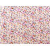 Coupon Voile de Viscose Fleurs Aquarelles 200 cm x 140 cm