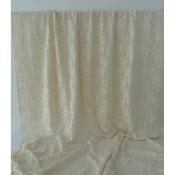 Tissu Guipure Mélange Coton Grattée Flowers