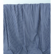 Tissu Oxford 100 % Coton Rayé Bleu Jeans & Blanc