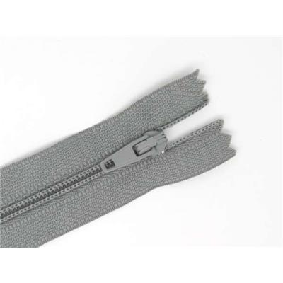 Zip Gris Foncé 15 cm