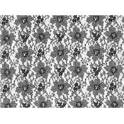 Tissu Maille Coupée - Cousu Ajourée Motif Fleur Brodée