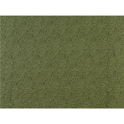 Coupon Maille Interlock Jacquard Kaki 70 cm x 145 cm