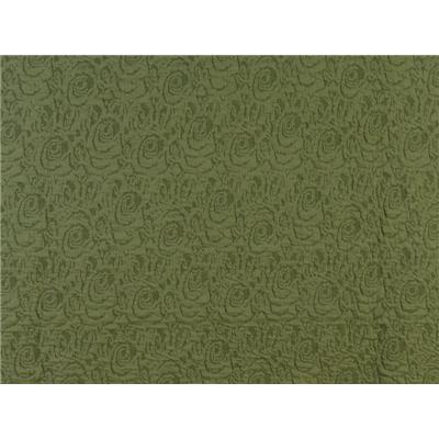 Tissu Maille Interlock Jacquard Kaki