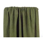 Coupon Maille Interlock Jacquard Kaki 70 cm x 145 cm