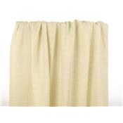 Coupon Coton Texturé Brodé Ecru 50 cm x 140 cm