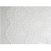 Tissu Broderie Anglaise Festons