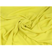Coupon Sergé Léger Cupro / Viscose Jaune 40 cm x 140 cm