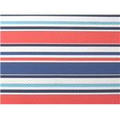 Tissu Maille Structurée Motifs Graphiques Imprimé Rayures