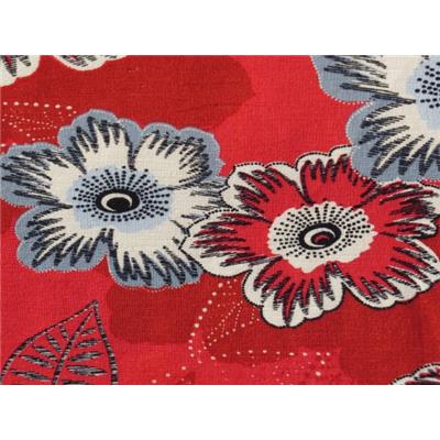 Tissu Coton / Lin Imprimé Fleurs