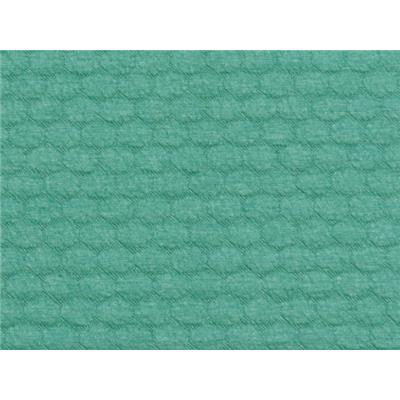 Tissu Maille Matelassé " Pois " Vert Bleu