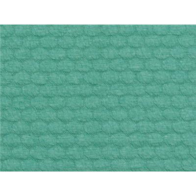 Tissu Maille Matelassé " Pois " Vert Bleu