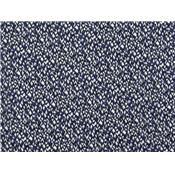 Tissu Voile de Viscose Ethnique Bleu
