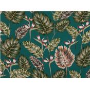 Coupon Viscose Feuillage Tropical 80 cm x 140 cm