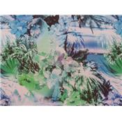 Coupon Voile Imprimé Tropical 90 cm x 145 cm