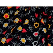 Tissu Jersey Coton / Elasthanne Imprimé Fleurs Vintage