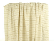 Tissu Maille Tricot Ajourée Flammée Lurex Doré / Beige