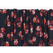 Tissu Voile de Viscose Fleurs Ethniques Lurex