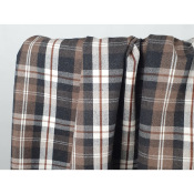 Tissu Flanelle 100 % Coton TARTAN Choco 