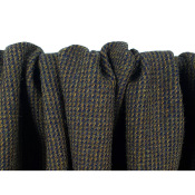 Tissu Lainage 100 % Laine Chiné Marine / Camel