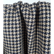 Coupon Lainage Mélange Laine Pied de Coq Beige / Noir 70 cm x 148 cm