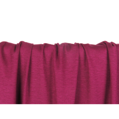 Tissu Maille Cote 2x2 Pourpre