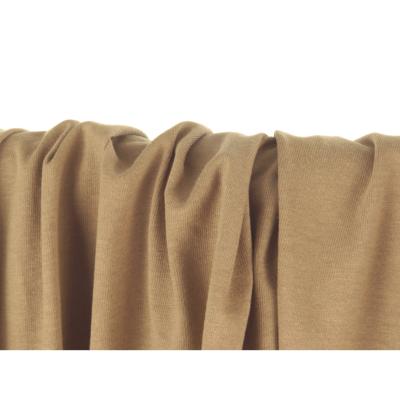 Tissu Maille Jersey 100 % Coton Beige