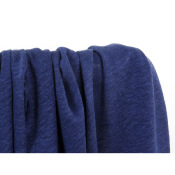 Tissu Maille Jersey 100 % Lin Bleu Barbeau