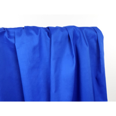 Tissu Popeline Coton / Polyester Paper Touch JOY Bleu Roi