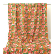 Tissu Popeline Coton Stretch Abstract Graphic Flower