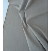 Tissu Sergé 100 % Coton Chevron Noisette / Ecru
