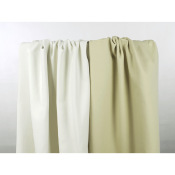 Coupon Sergé 100 % Coton Double Face Ecru / Beige 90 cm x 135 cm
