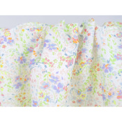 Tissu Toile Mélange Coton / Lin Pastel Meadow