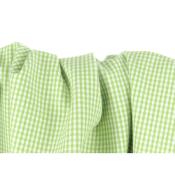 Tissu Vichy Coton Stretch Vert Prairie