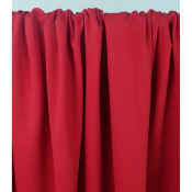Tissu Maille Molleton 100 % Coton Rouge